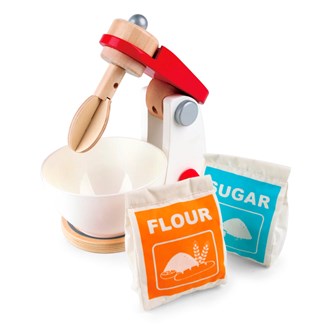 Köksmaskin av trä, mixer