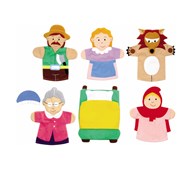 Rödluvan - handdockor 6-pack