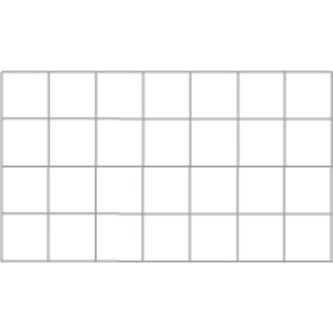 Provskrivningspapper dubbel A4, rutor 10x10 mm 250 ark