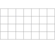 Provskrivningspapper dubbel A4, rutor 10x10 mm 250 ark