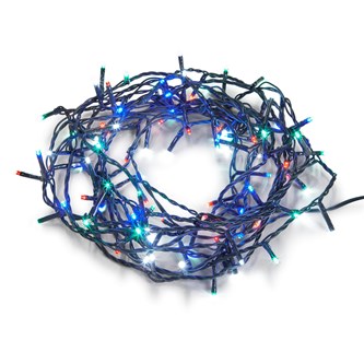 Ljusslinga flerfärgad 96 LED, kontakt