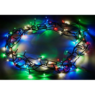 Ljusslinga flerfärgad 96 LED, kontakt