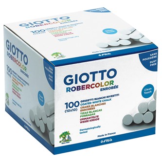 Vita vaxade tavelkritor i storpack Giotto 1600-pack