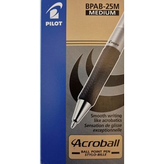 Kulspetspenna Pilot Acroball M, röd 12-pack