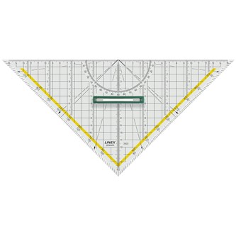 Geometrivinkelhake med gradskiva 180°