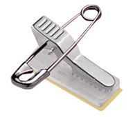 Självhäftande clips med nål 100-pack