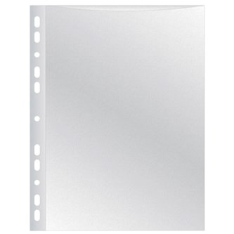 Plastficka A4 präglad 100-pack