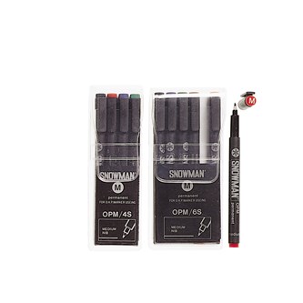 Overheadpenna Snowman Fine grön