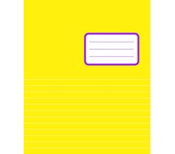 Skrivhäfte 17x21, ½ blank ½ linjerad 8,5 mm