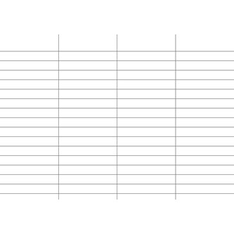 Gloshäfte stående A6 linjerat 8,5 mm, 25-pack