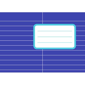Gloshäfte A6 liggande linjerat 8,5 mm 20-pack