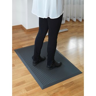 Bulformad arbetsplatsmatta