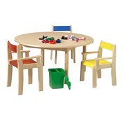 Bord Maria akustik linoleum bok runt ø 120 cm