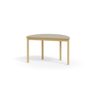 Bord Maria akustik linoleum björk halvrunt 120-60 cm HR