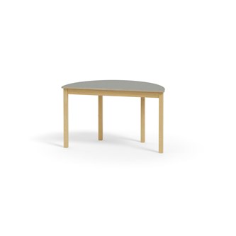 Bord Maria akustik linoleum björk halvrunt 120-60 cm HR