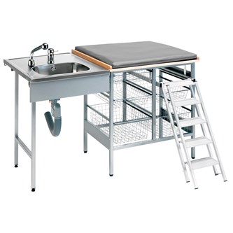 Skötbord Kajsa med tvättdel vänster