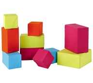 Byggset Rektangel 10 delar Pastell