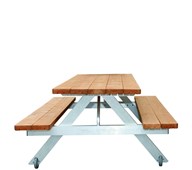 Picknickbord aluminium mobilt, barn