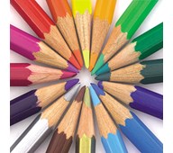 Väggabsorbent Pennor i cirkel 55x55 cm