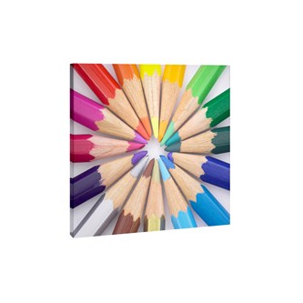 Väggabsorbent Pennor i cirkel 110x110 cm