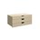 Fixa låda med handhål 3:1, 3 lådor, djup 45