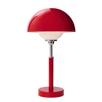 Round bordslampa, röd