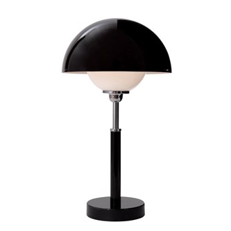 Round bordslampa, svart