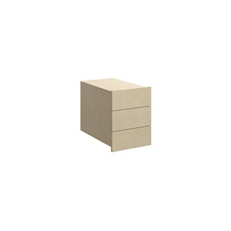 Fixa låda hel 1:1, 3 lådor, djup 45