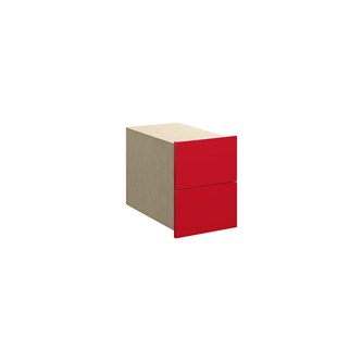 Fixa låda hel 1:1, 2 lådor, djup 45