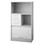 Skåp Ordna 145 grå med jalusi, 3 lådor