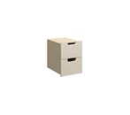 Fixa låda med handhål 1:1, 2 lådor, djup 35