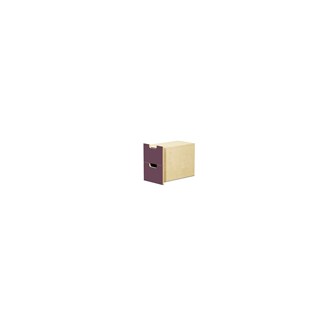 Fixa låda med handhål 1:1, 2 lådor, djup 45