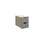 Fixa låda med handhål 1:1, 2 lådor, djup 45