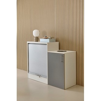 Skåp Ordna 101 vit med jalusi