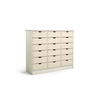 Lådfack Rabo 18 stora lådor med sockel vitpig