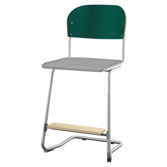 Stol Matte FSC sh 57/63 cm stor sits silverstativ