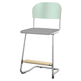 Stol Matte FSC sh 57/63 cm stor sits silverstativ