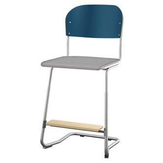 Stol Matte FSC sh 57/63 cm stor sits silverstativ