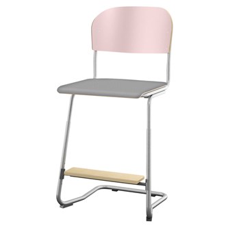 Stol Matte FSC sh 57/63 cm stor sits silverstativ
