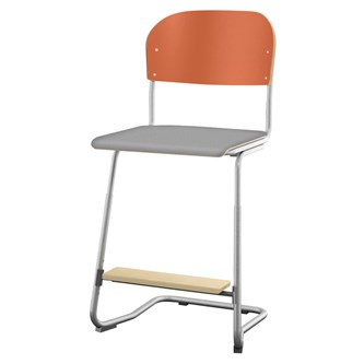 Stol Matte FSC sh 57/63 cm stor sits silverstativ