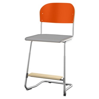 Stol Matte FSC sh 57/63 cm stor sits silverstativ