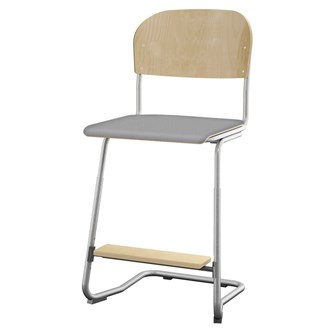 Stol Matte FSC sh 57/63 cm stor sits silverstativ