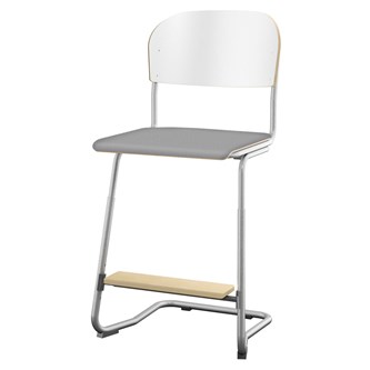 Stol Matte FSC sh 57/63 cm stor sits silverstativ