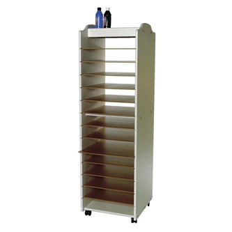 Torkhylla A3 med hjul 48x50x158 cm