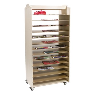 Torkhylla A2 med hjul 78x50x158 cm