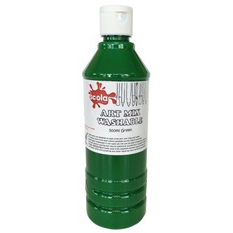 Avtvättbar artmix, grön