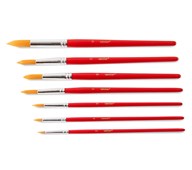 Runda skolpenslar med syntetisk borst 12-pack