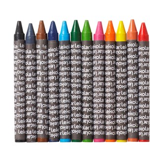 Lekolar vaxkritor 8 mm klassrumsset