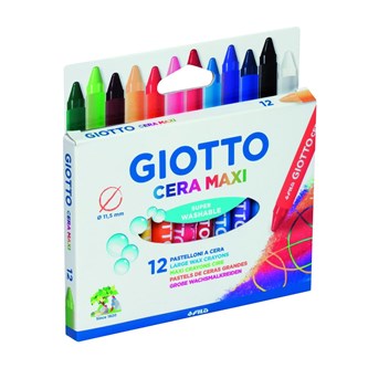Giotto Cera Maxi Vaxkrita 12 färger