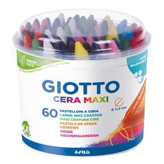 Giotto Cera Maxi Vaxkrita 60 kritor i plastburk